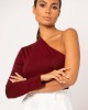 One Shoulder Top / RED BLOUSES