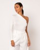 One Shoulder Top / WHITE BLOUSES