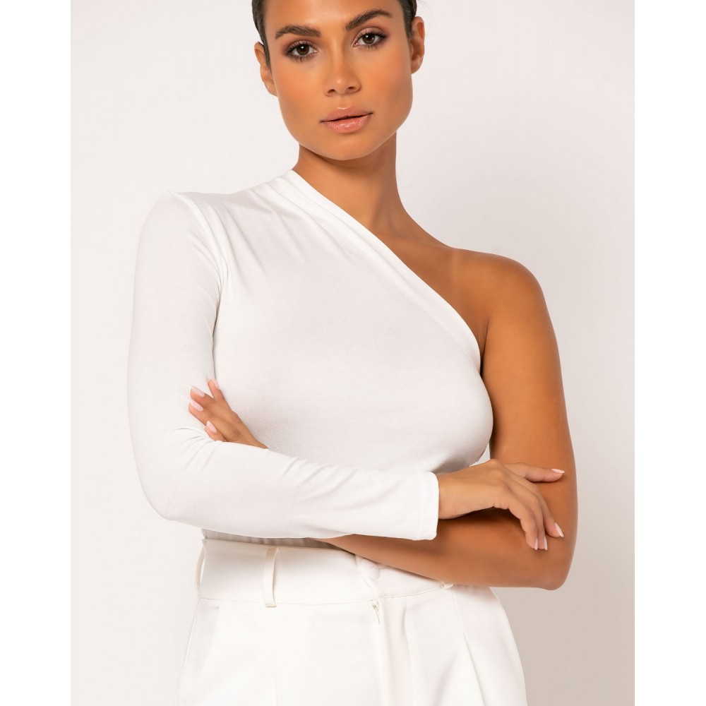One Shoulder Top / WHITE BLOUSES